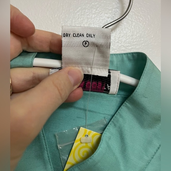 Vintage 90’s Victor Costa Occasion Silk Tunic Blouse - Embroidered with Flowers - Picture 9 of 10